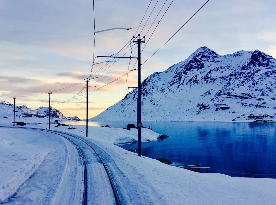 #WinterWonders #bernina #express #view #glacier #italy #switzerland #love #lovethisplace #snow # cold