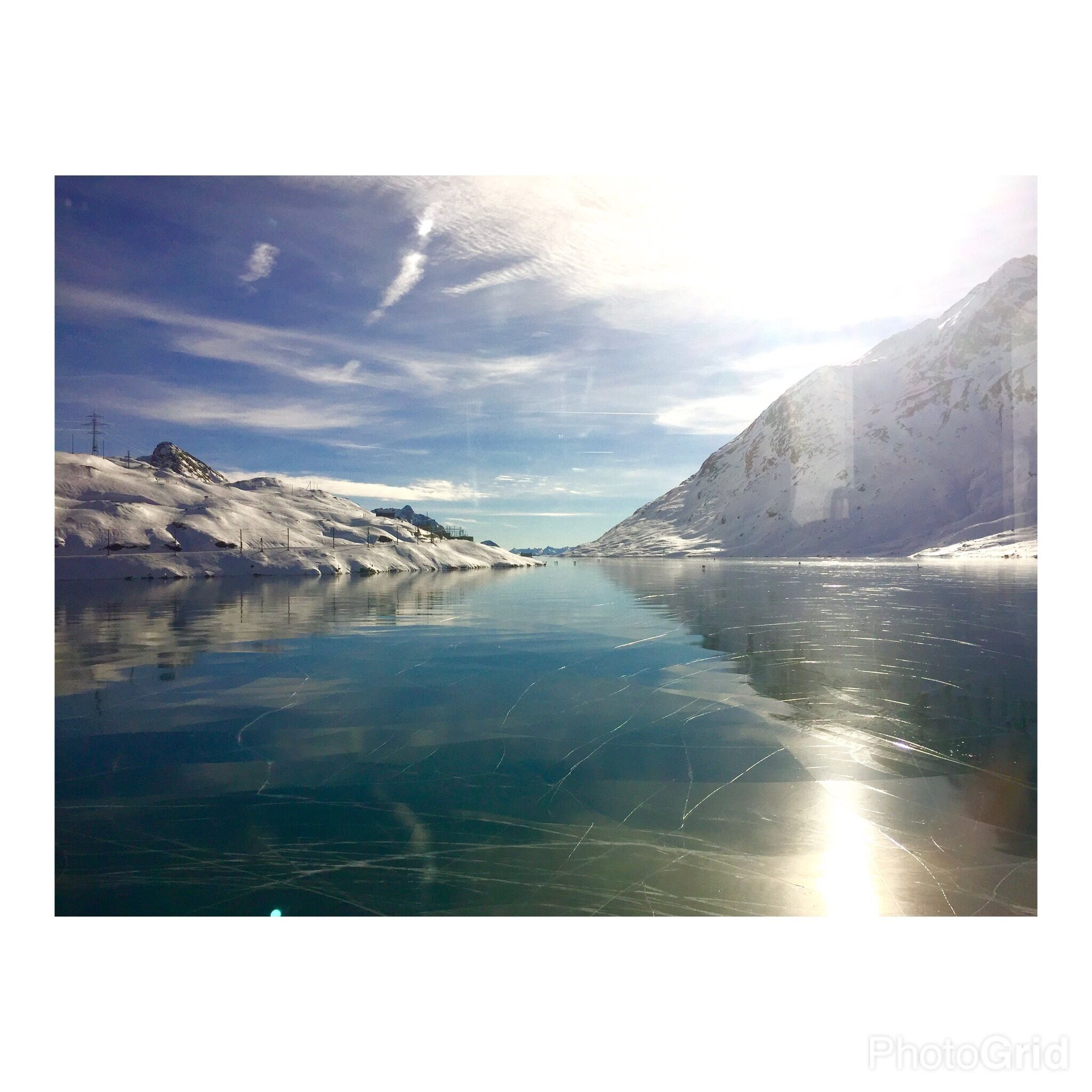#WinterWonders #blue #glaciers #sky #bernina #express #train 