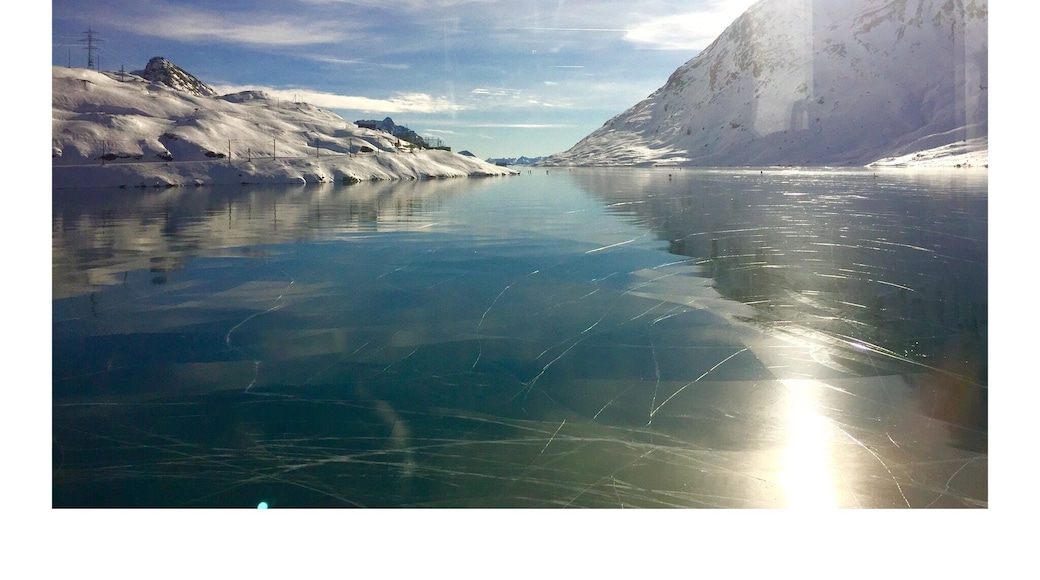 #WinterWonders #blue #glaciers #sky #bernina #express #train