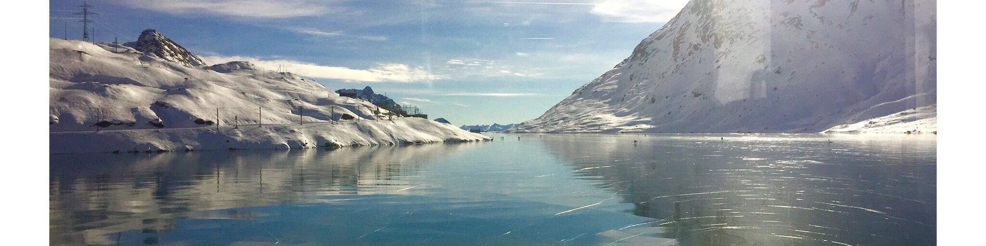 #WinterWonders #blue #glaciers #sky #bernina #express #train