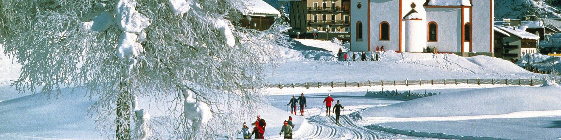 Seefeld in Tirol featuring cross-country skiing, snow skiing and snow