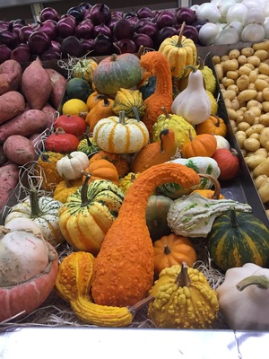 Fruit and veggies market in eastern Paris... autumn is here