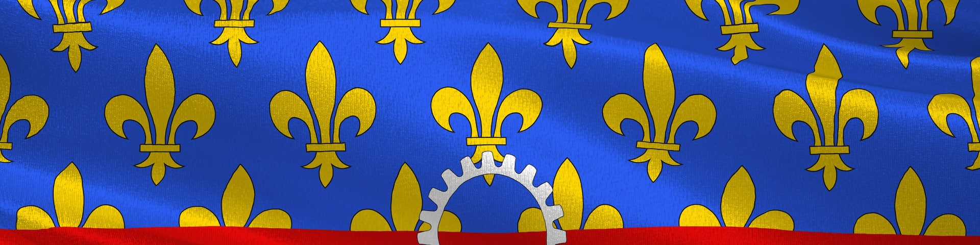 Flag of Seine-Saint-Denis, France