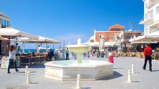 La Canea ofreciendo una plaza y una fuente