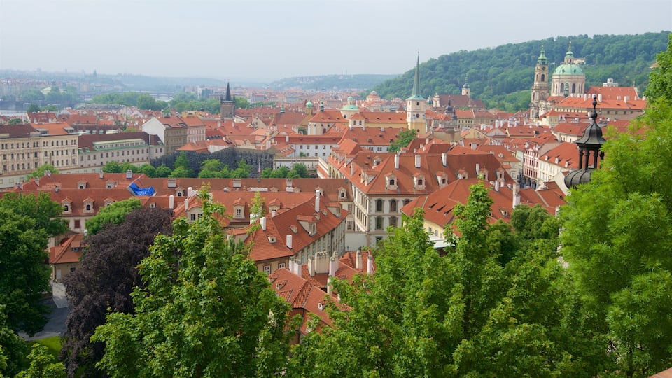 Mala Strana showing landscape views and a city