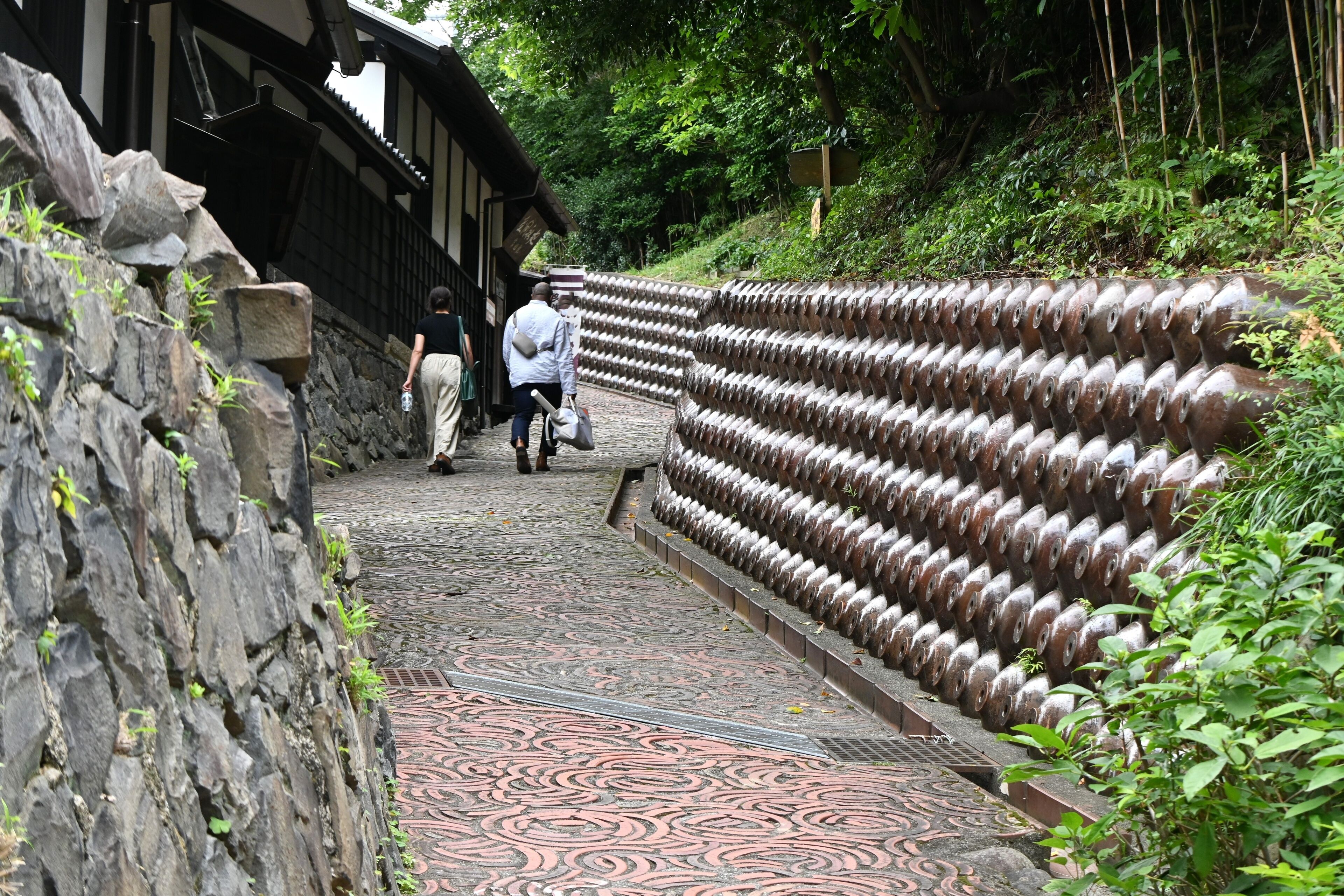Japan sightseeing trip. Scenery of 'Tokoname ware town promenade'. Tokoname City, Aichi Prefecture.