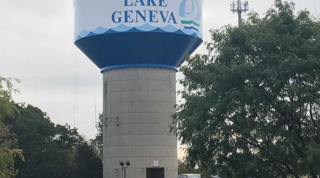 A fresh coat of paint to liven the water tower that serves the 8,000 residents of Lake Geneva.