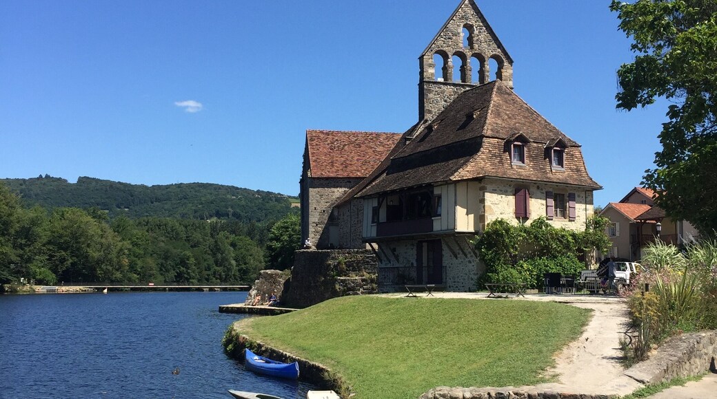 View from the docking place of the local boats called 'gabare' that sail along the Dordogne.