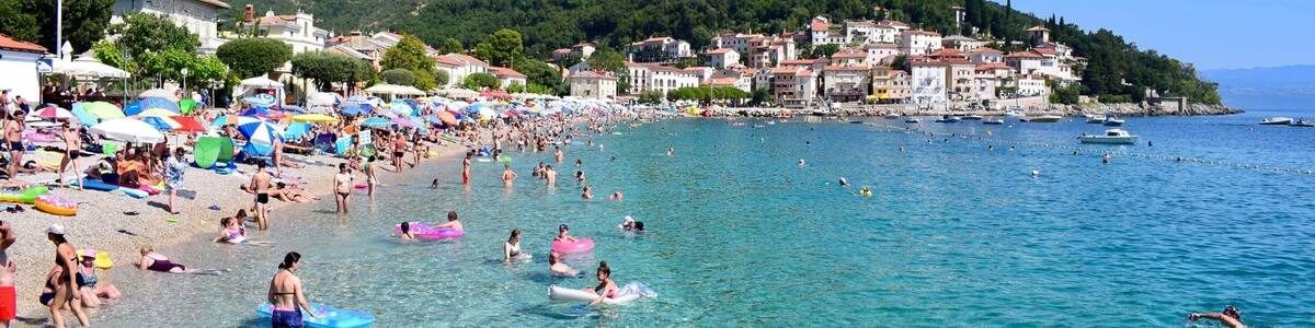 Beach in Moscenicka Draga