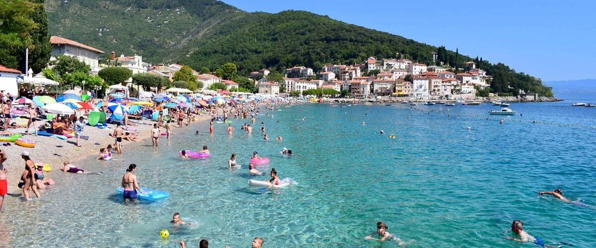 Beach in Moscenicka Draga