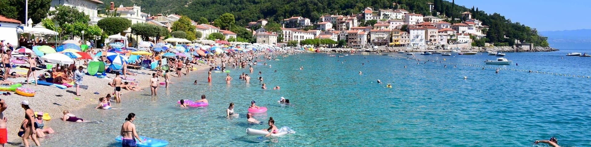 Beach in Moscenicka Draga