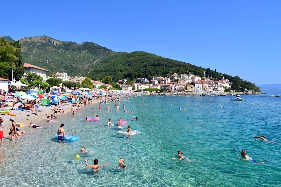 Beach in Moscenicka Draga