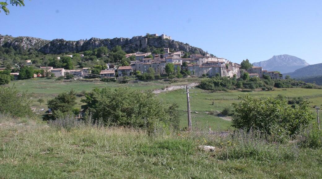 view of the village Trigance Camera location 43° 45′ 31.76″ N, 6° 26′ 38.39″ E View this and other nearby images on: OpenStreetMap - Google Earth 43.758821; 6.443996