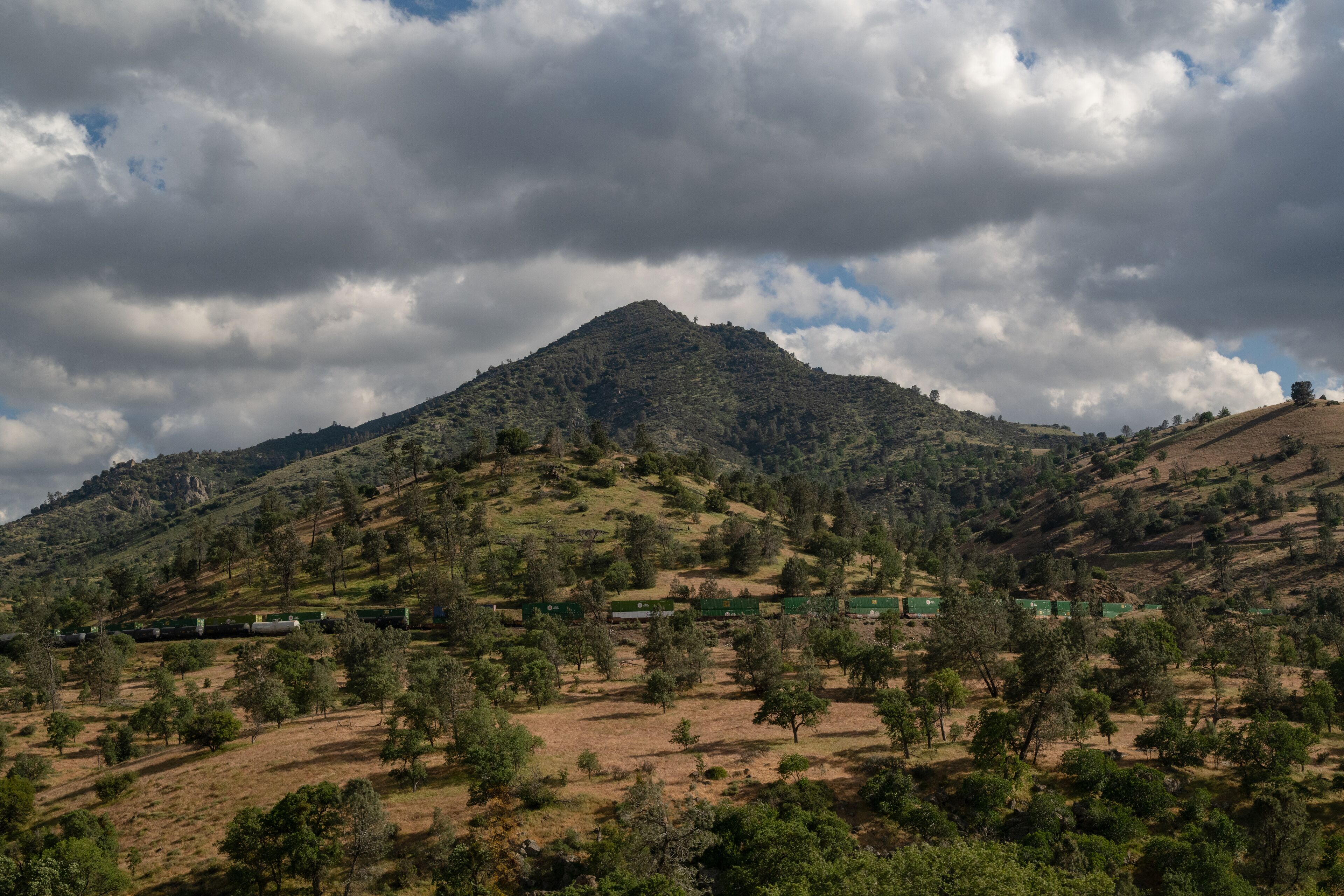 Mountains and clouds in Patterson California