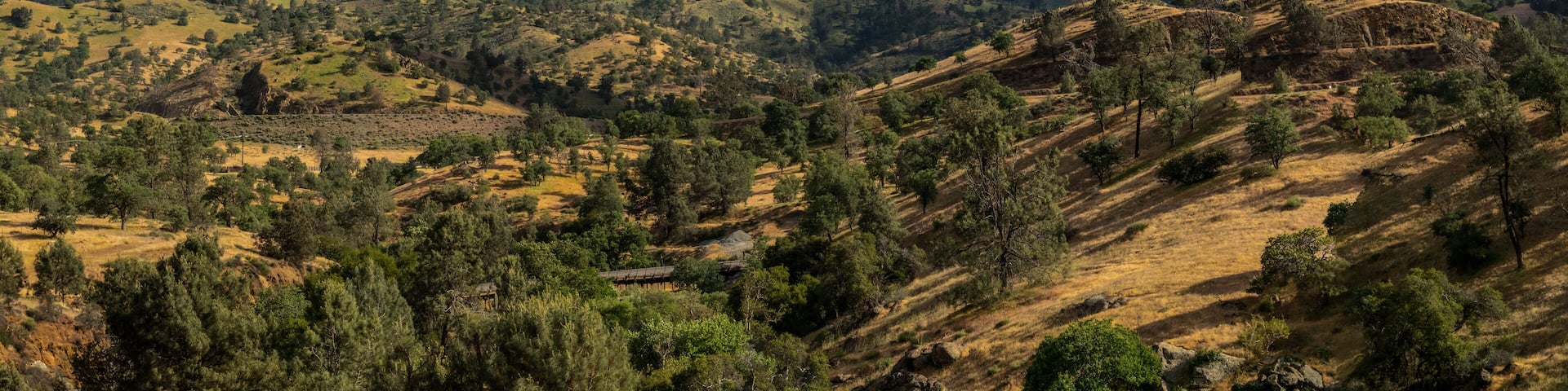 Mountains and clouds in Patterson California