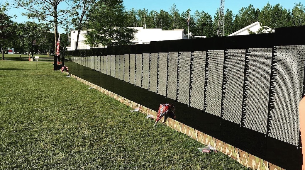 Visited the Moving Wall in display here in Pelham. Im glad I went. I grew up in this era and was lucky to not lose any loved ones, but did know a few who came back haunted or broken. What touched me the most were the places where people had left behind flowers or flags in the places where their loved ones were listed. Thank you for your service to all service people living and dead.