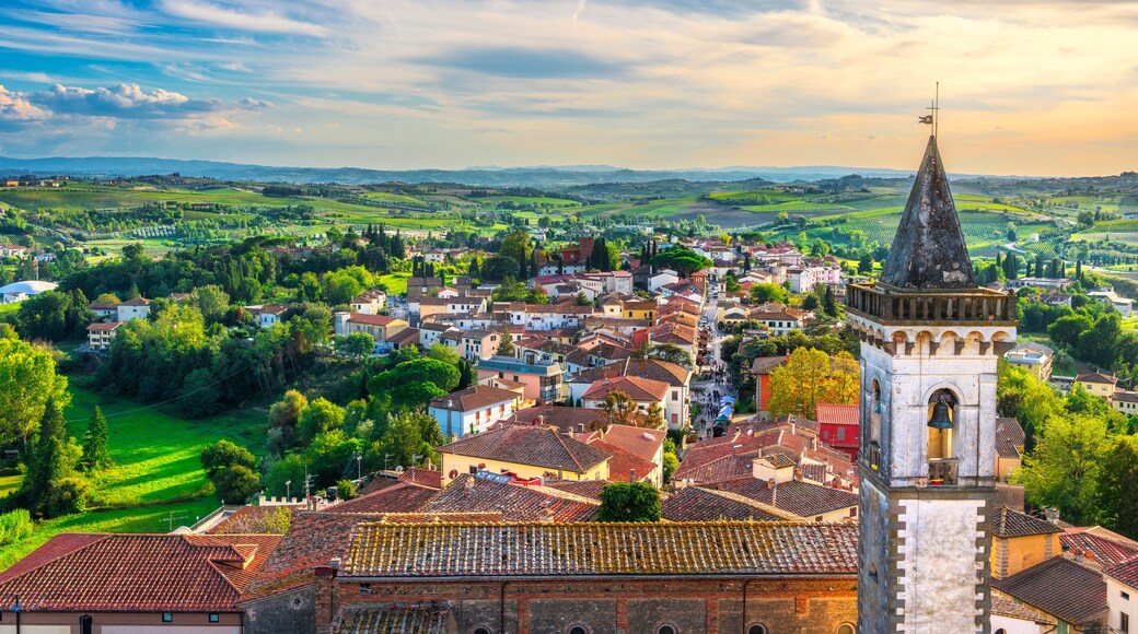 Vinci town panoramic view Leonardo da Vinci birthplace, Tuscany, Italy
