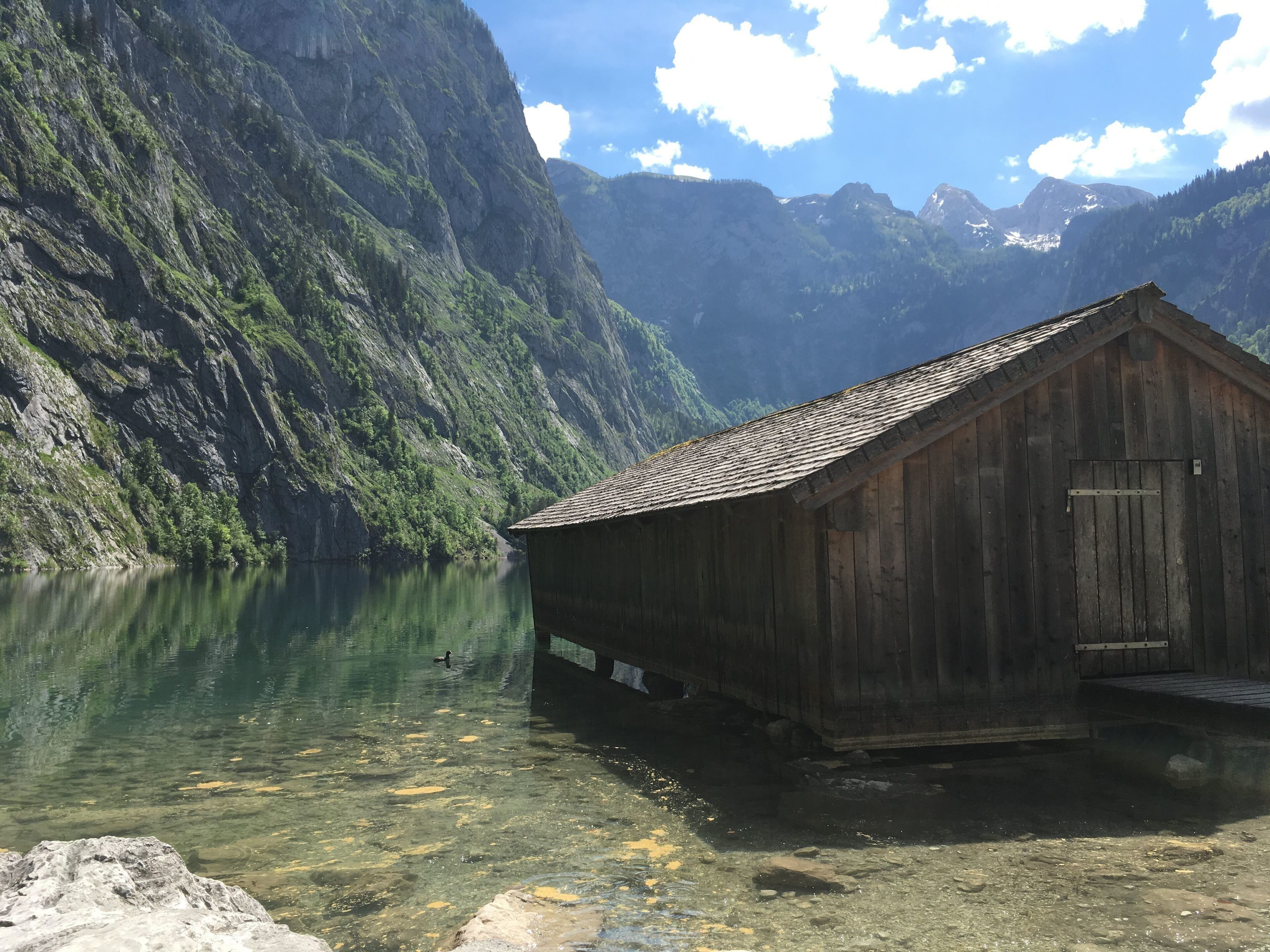 Very popular tourist attraction on Lake obersee #bavaria