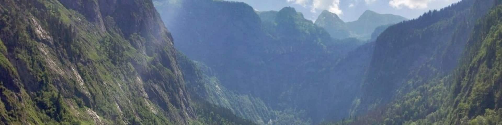 Obersee. This small lake is accessible from Salet, the final stop on the Konigssee lake boat trip at the southern end of the lake. A gentle 15 minute stroll through mountain meadows rewards you with this view. But go early - 1000 other visitors are just out of shot! #Green