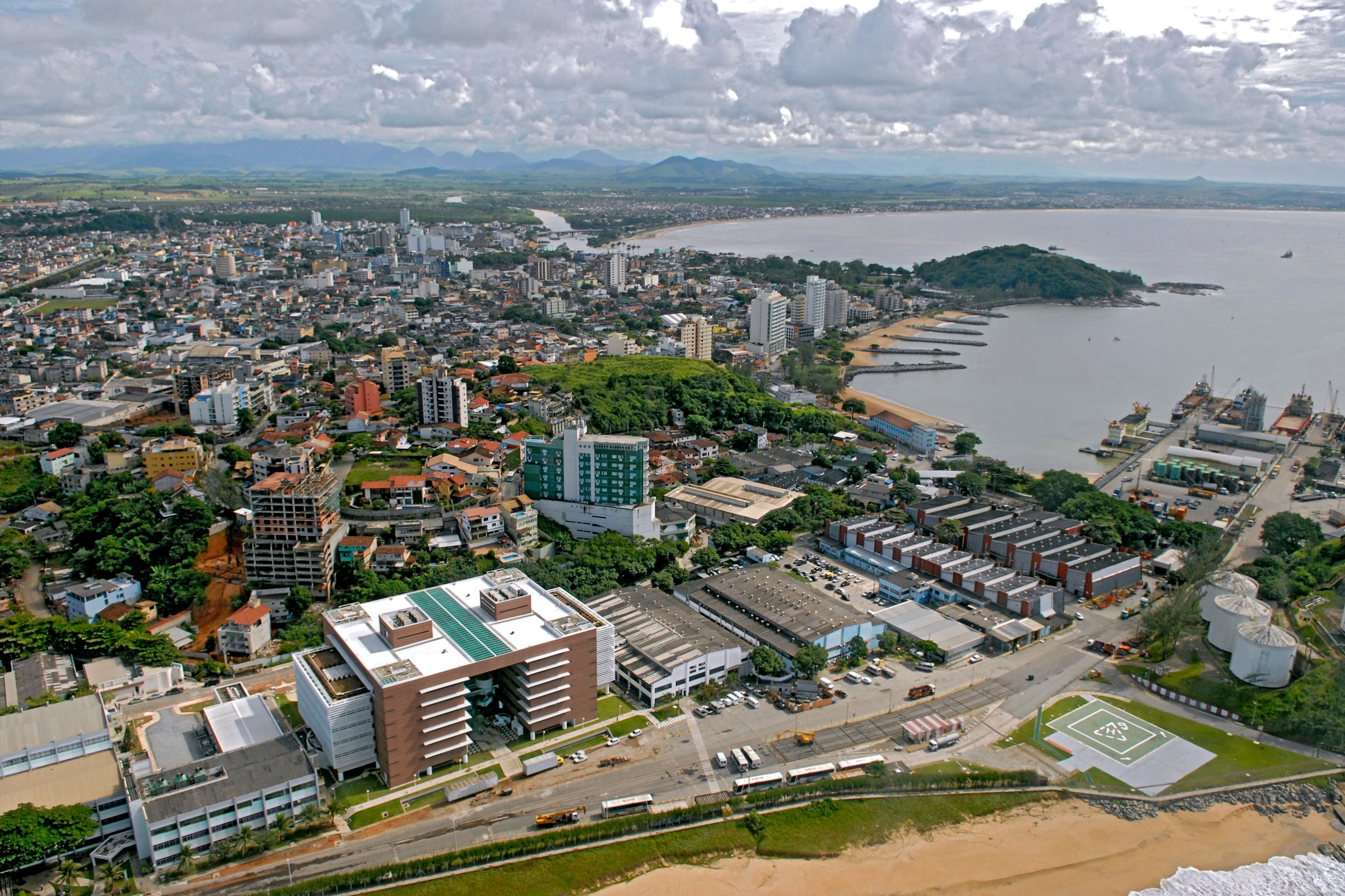 Vista aérea de Macaé. Rio de Janeiro.