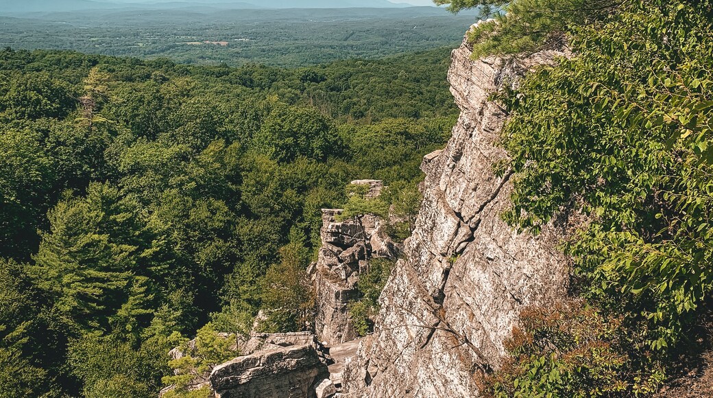 The view from Bonticou Crag in the Mohonk Preserve, Shawangunk Mountains, New York