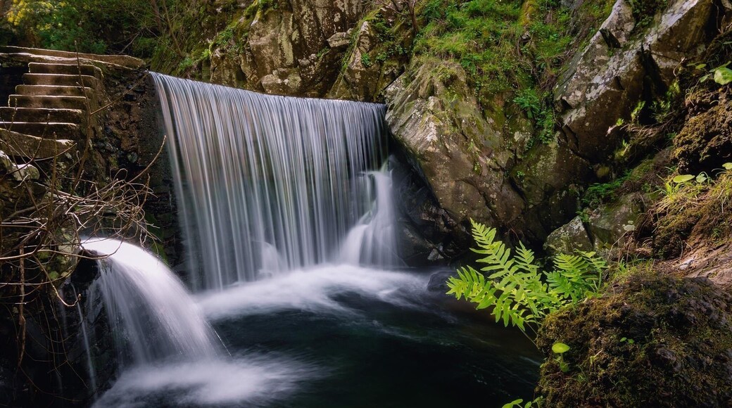 Lousã is in the center of Portugal. This picture was taken in a small river next to the Castle of Lousã. Gorgeous forests and delicious food. Excellent place to visit on your way to Coimbra.