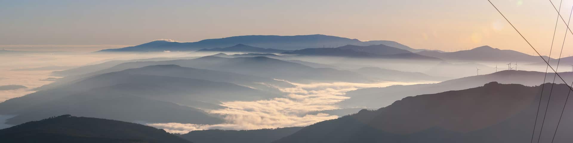 Overcast over the mountains