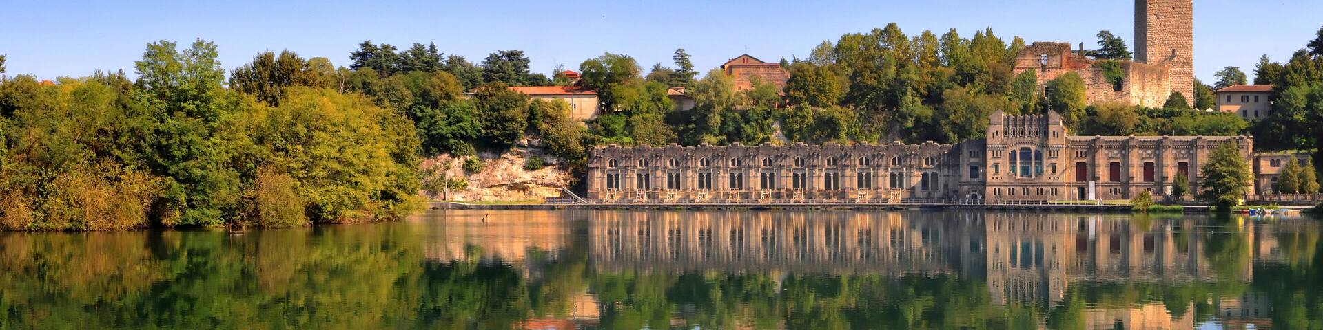 hydroelectric power plant taccani in trezzo sull'adda town in italy