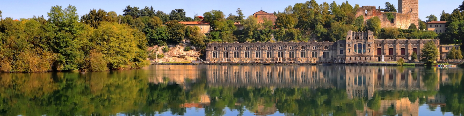hydroelectric power plant taccani in trezzo sull'adda town in italy