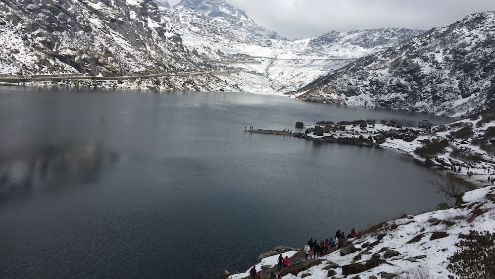 An hour from Gangtok, this lake is at 12,500 feet. A must see