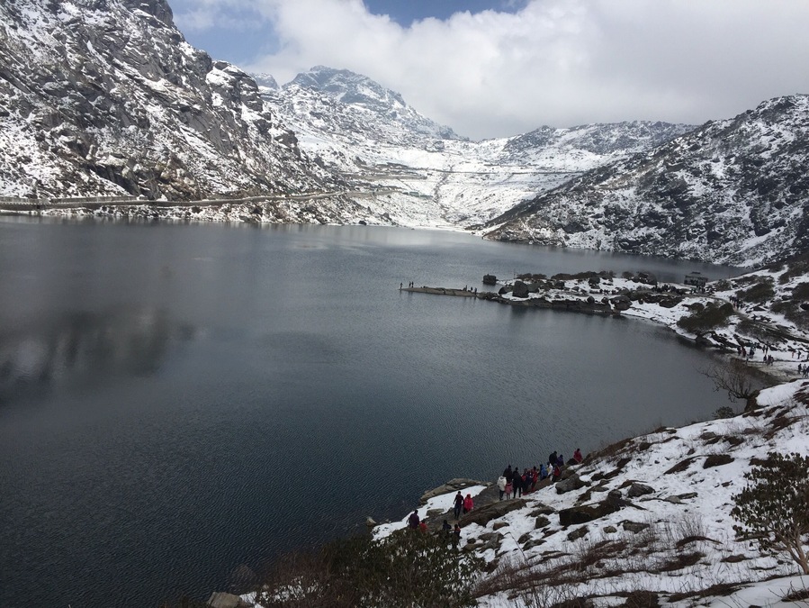 An hour from Gangtok, this lake is at 12,500 feet. A must see