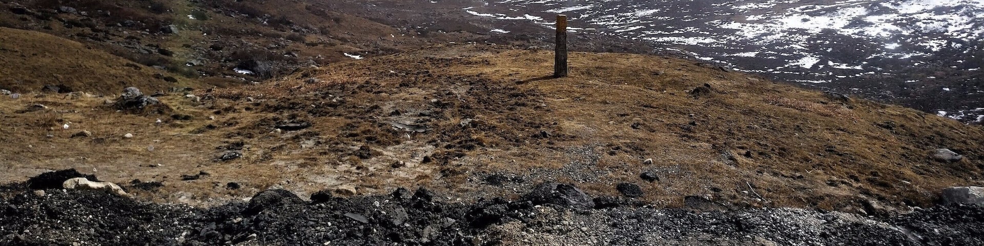 Somewhere above the famous Tsogmo Lake....