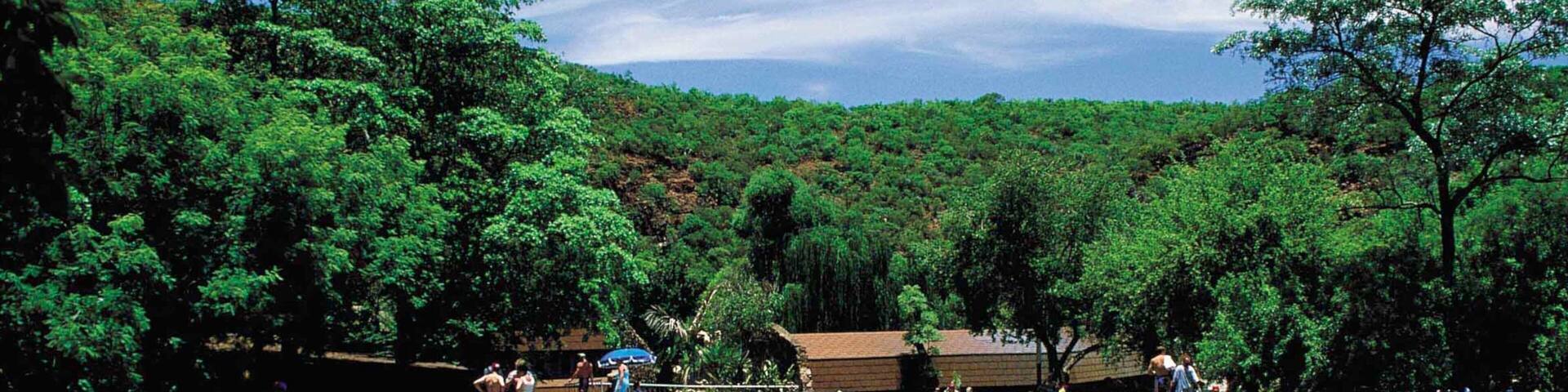 เบลา-เบลา ซึ่งรวมถึง ว่ายน้ำ, สระ และ สวน