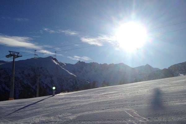 Just below the top of the mountain! Some amazing views on a clear day!