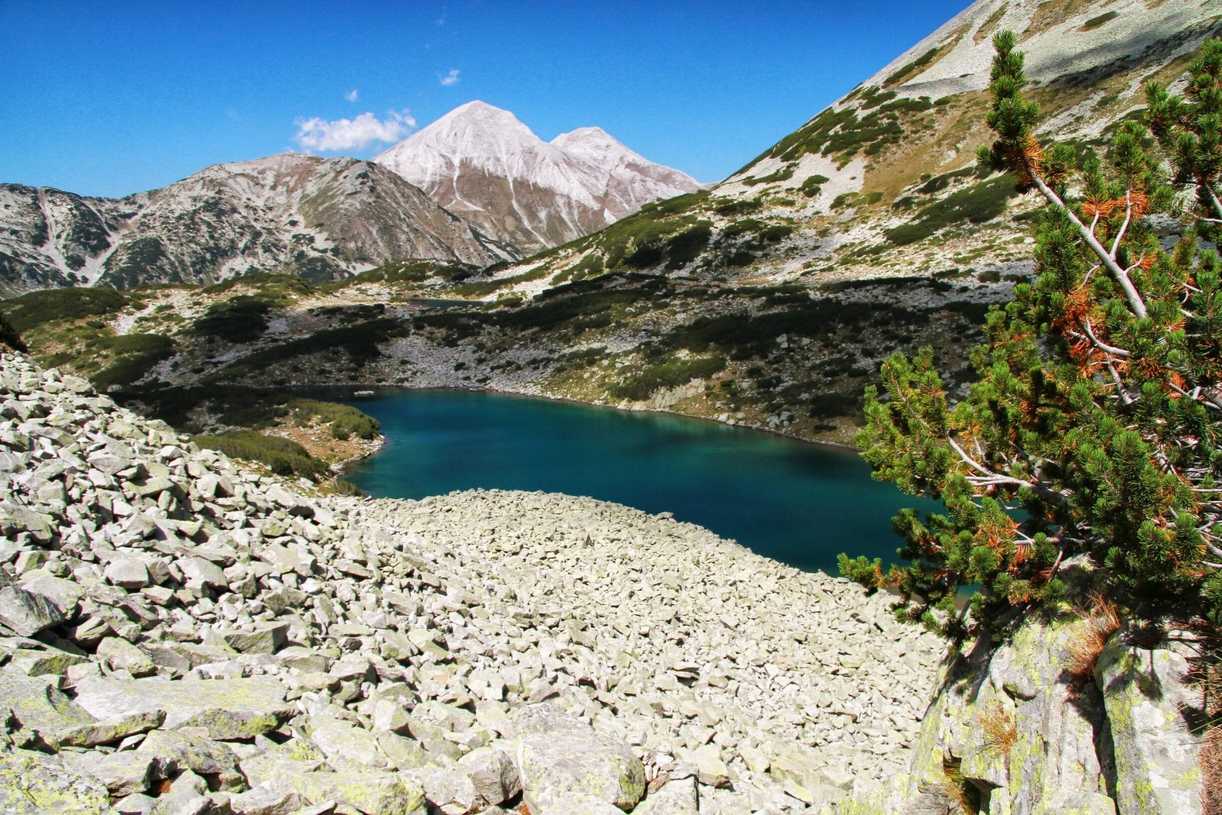 The Long lake in Pirin mountain.Behind it is mount Vihren, the second one in the country and the most beatiful for me!
