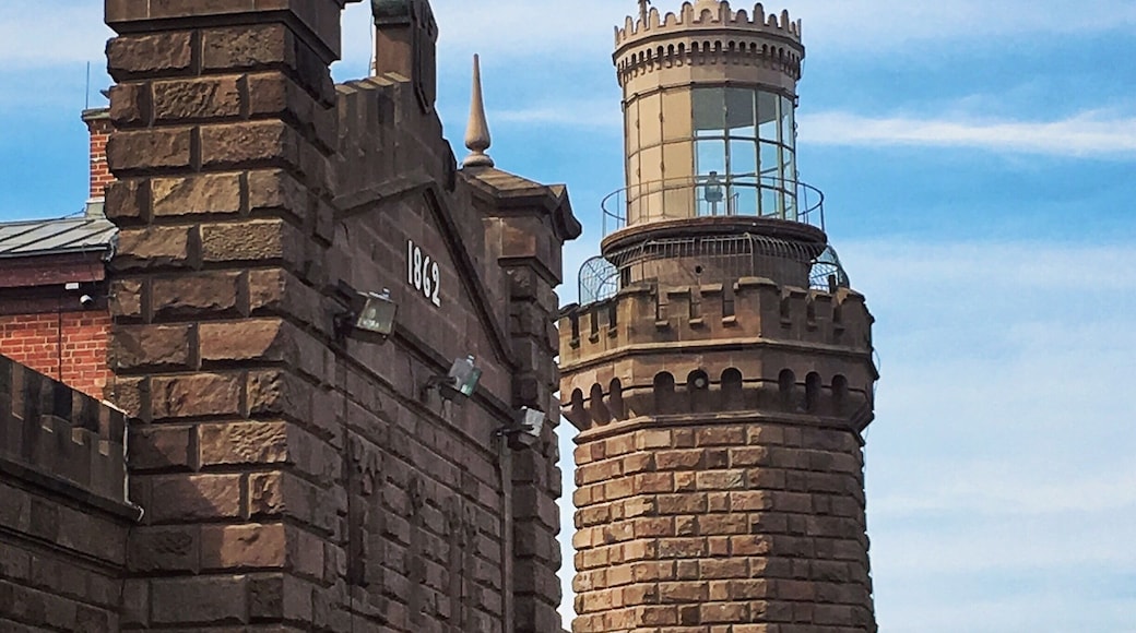 Twin Lights Lighthouse in Highlands, NJ. Climb to the top and get a view of Sandy Hook