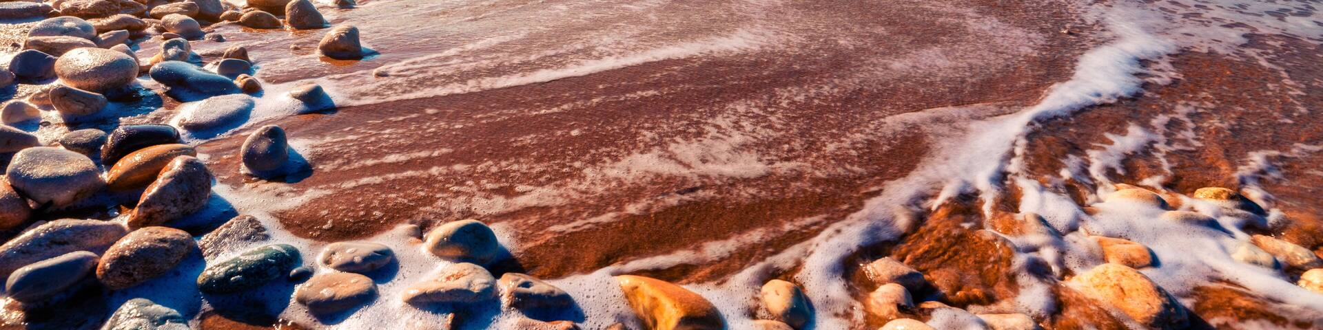 Wonderful morning scene of Makauda beach, Sciacca town locarion, province of Agrigento, southwestern coast of Sicily, Italy, Europe. Spring seascape of Mediterranean sea. Traveling concept background.