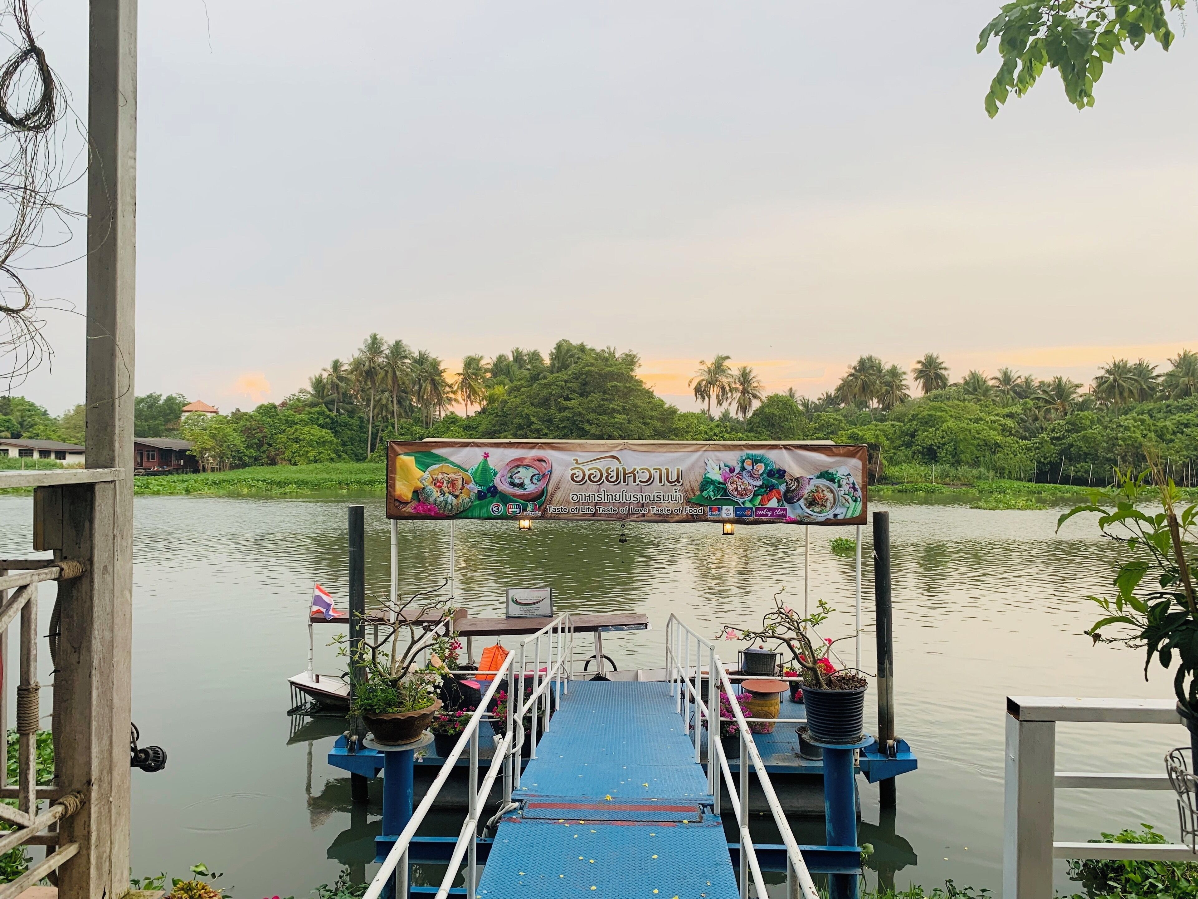 View from Aoywaan Riverside restaurant