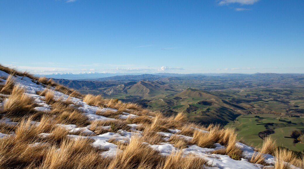 The view from the summit of Mt Grey on a clear winter's day