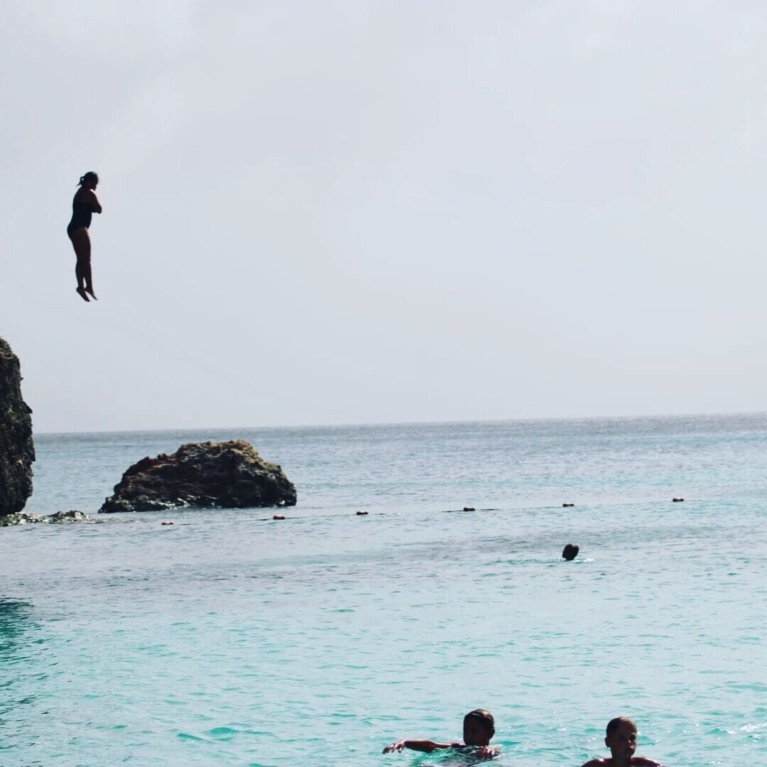 Cliff jumping