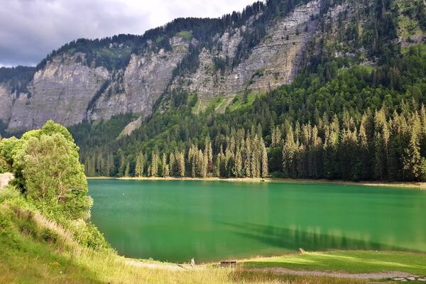The most beautiful lake above Montriond. Great place to canoe, swim and relax. A cycle ride from Morzine.