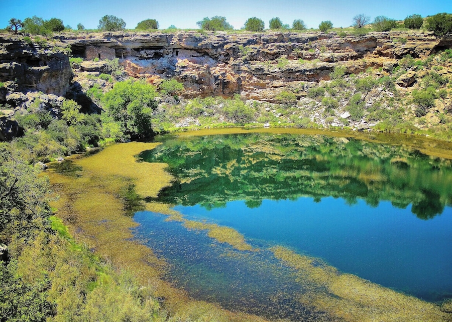 Most people are so focused on nearby Sedona that they miss a lovely hike around Montezuma's Well, full of history, culture, and wildlife (a juvenile rattlesnake shot out from the bushes as my foot was coming down and I stepped on it and immediately jumped a mile high and screamed, but don't let that scare you).
http://www.liferidingshotgun.com/2015/01/arizonas-national-parks-monuments.html