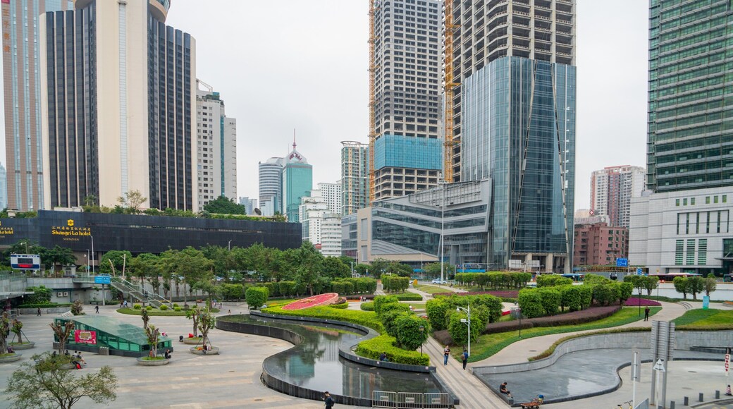 Shenzhen which includes a garden and a city