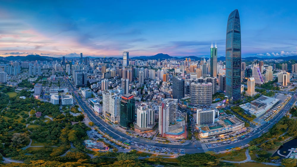 City Scenery of Shenzhen City, Guangdong Province, China