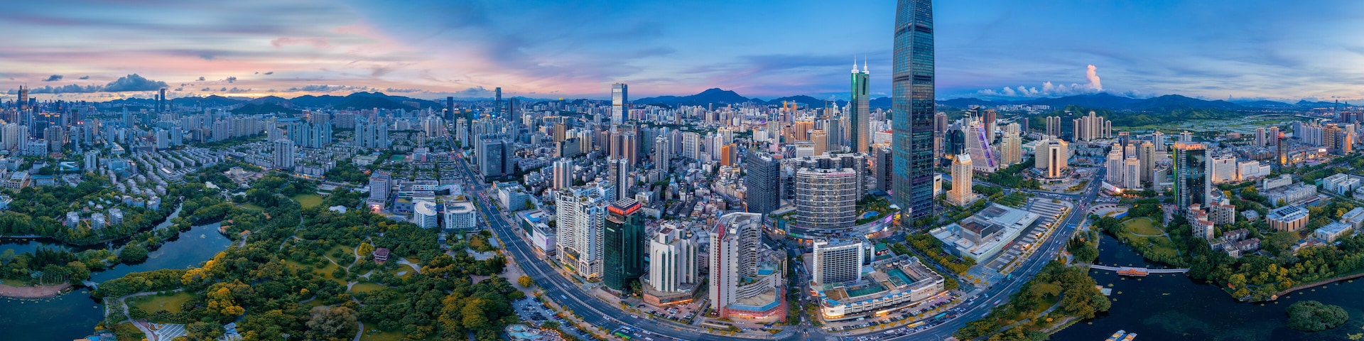 City Scenery of Shenzhen City, Guangdong Province, China