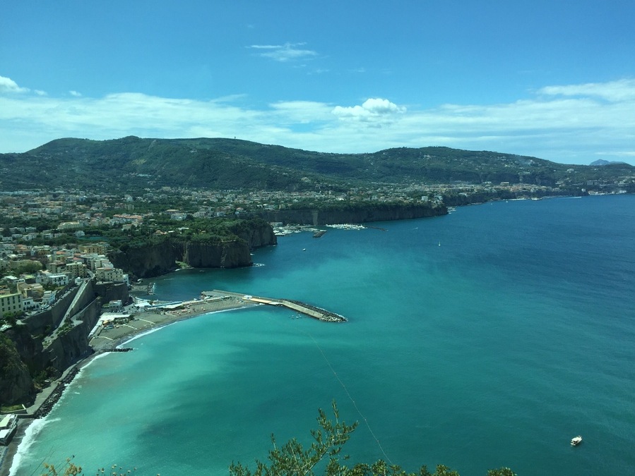 Looking across the bay towards Sorrento.