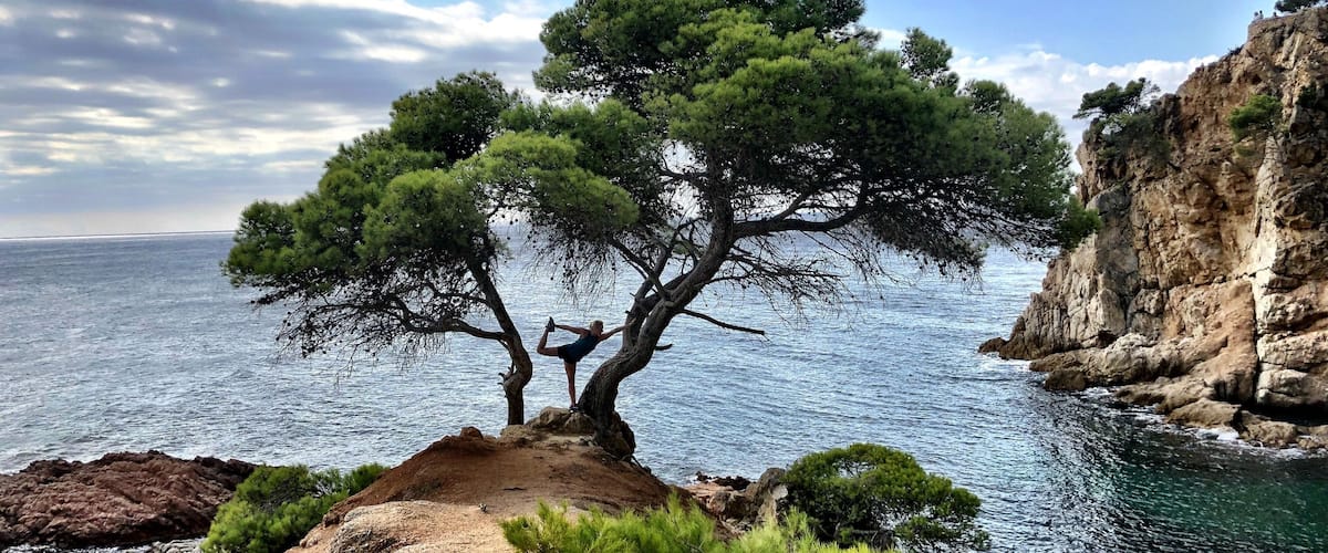 Striking a bow pose in Spain. #adventure photo contest #adventurephotocontest