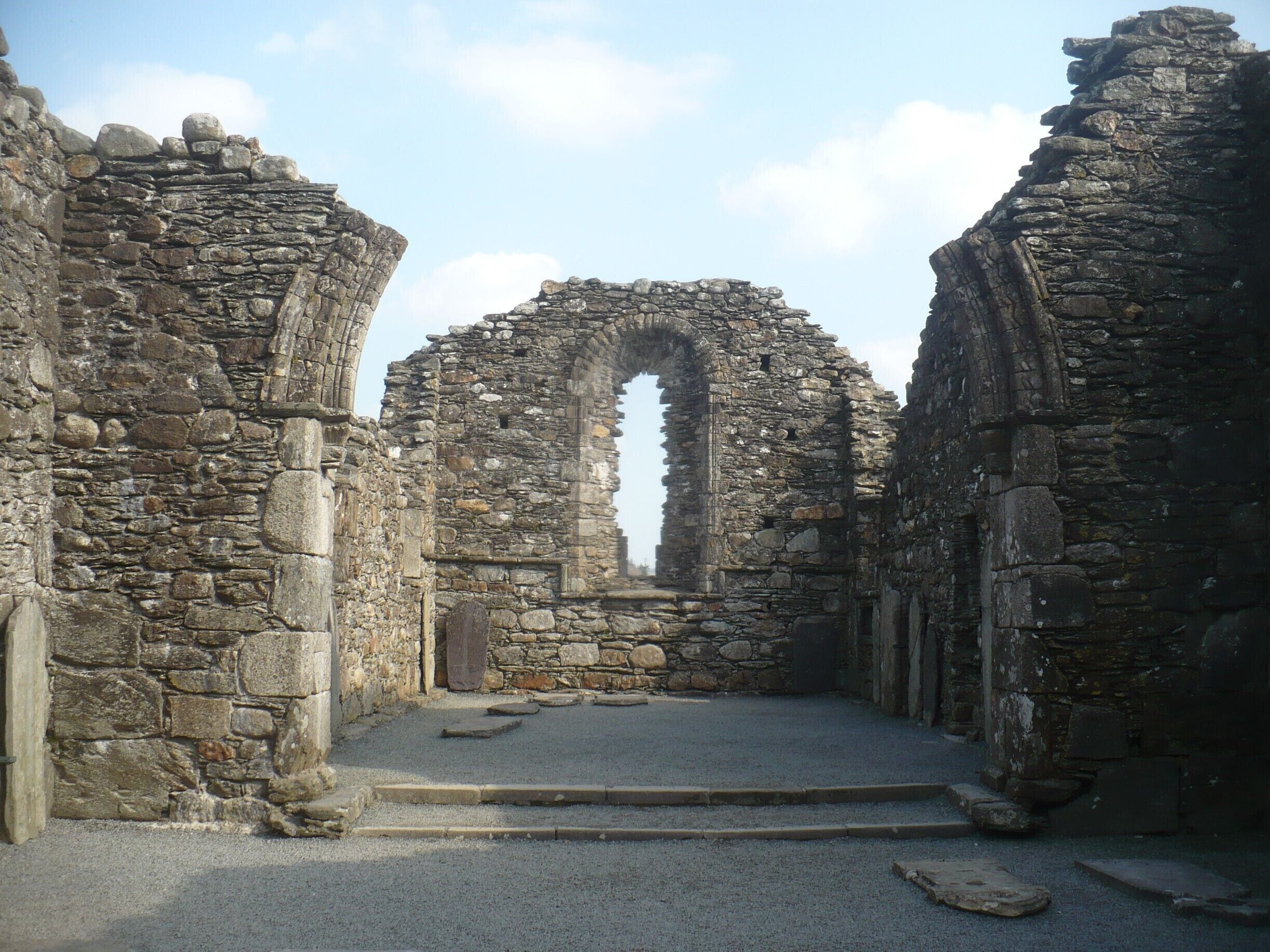 Inside the ruins of an old church in Glendalough, Ireland. It was my second visit to this ancient site, that has a history of almost a thousand years.