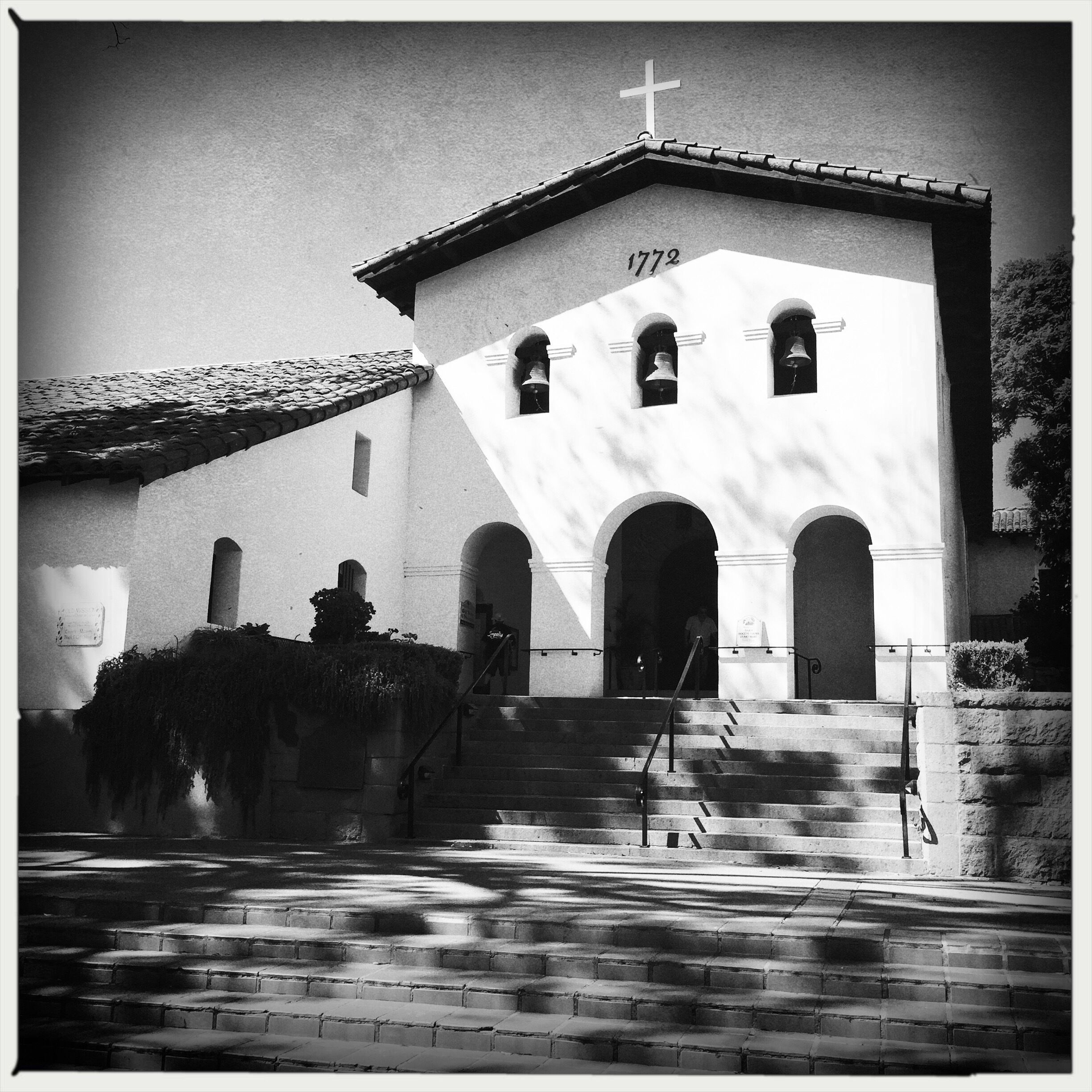 Front entrance to the chapel of the Mission.