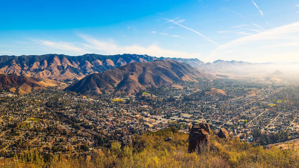 San Luis Obispo viewed from the Cerro Peak